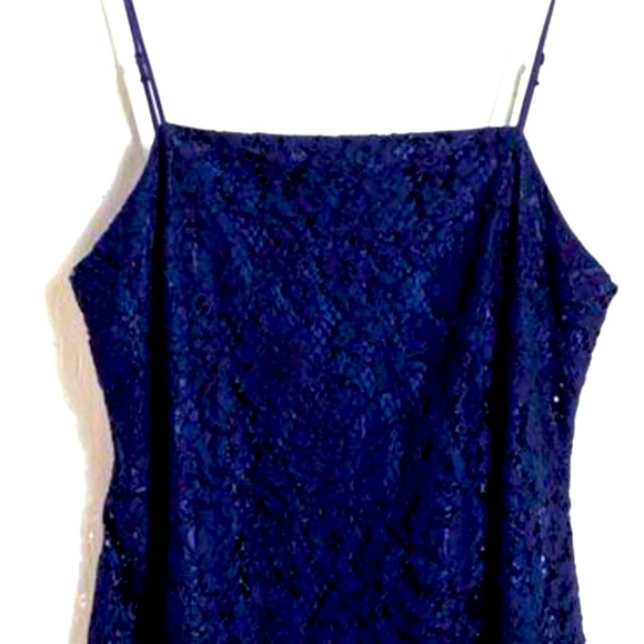 NEW Navy Francesca's Emilia Lace Dress MEDIUM - Picture 3 of 7